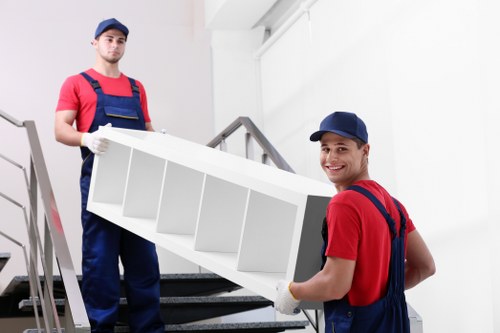 Local movers handling a flat move with stairs in Edgware