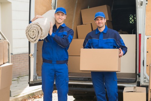 Professional removals team managing a move in Edgware