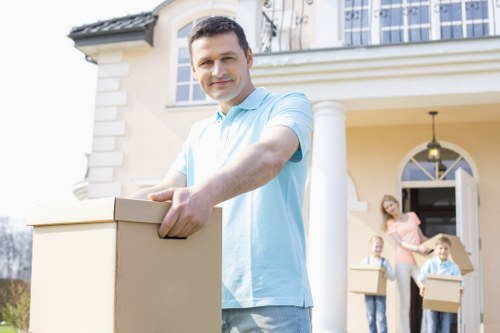 Professional moving van helping customers with removals in Edgware