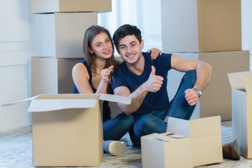 Careful loading of furniture and boxes for Edgware removals
