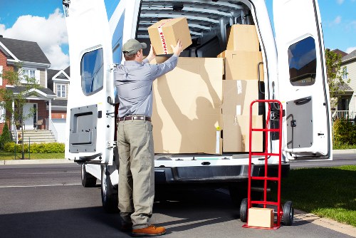 Local moving van helping with residential relocation in Edgware