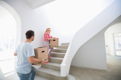 Local removals team handling a flat move in Edgware